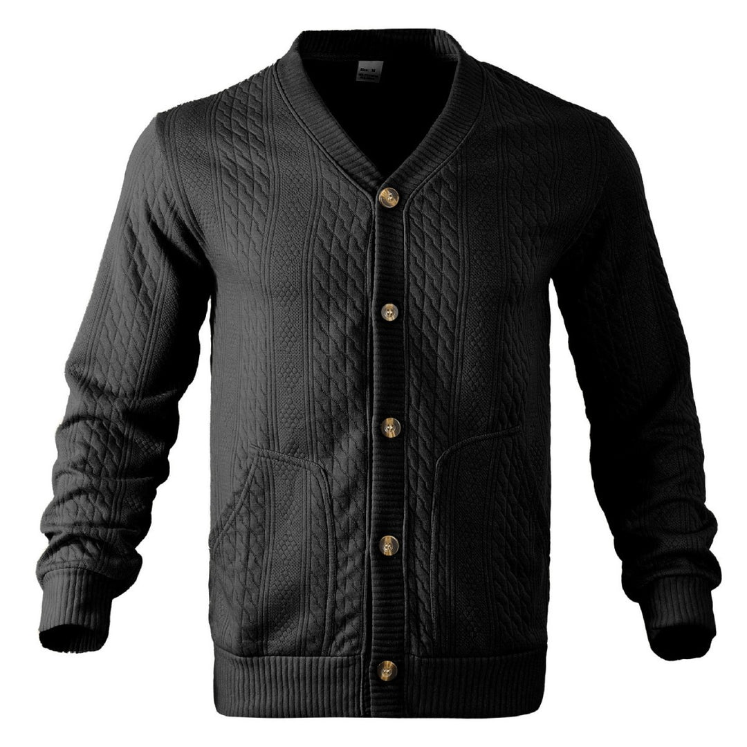 Men's knit jacket with modern details and practical pockets Lune London