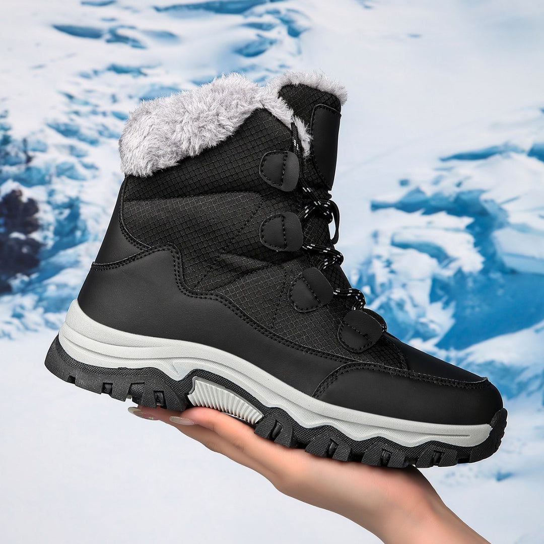 Warm winter boots for women with insulating fleece and non-slip sole Lune London