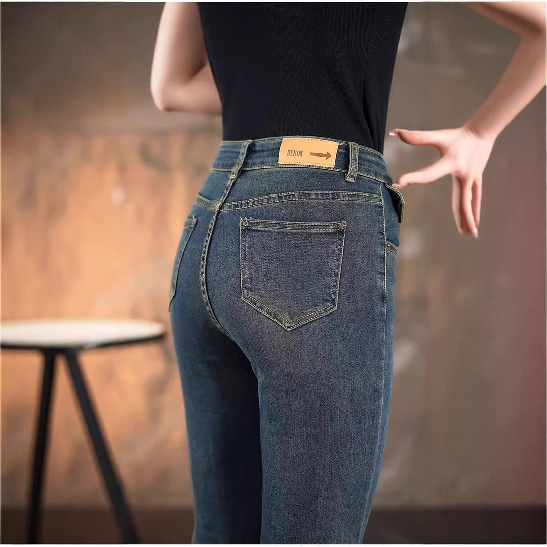 Jeans bootcut taille haute pour femmes avec coupe élégante Chic & Stil