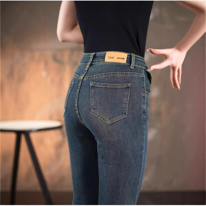 Jeans bootcut taille haute pour femmes avec coupe élégante Chic & Stil