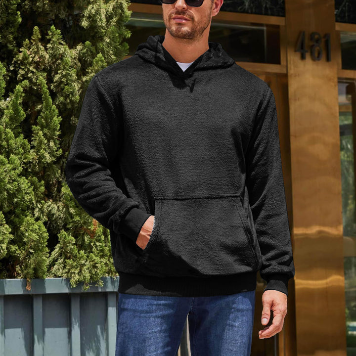 Comfortable fleece hoodie for men with kangaroo pocket Lune London