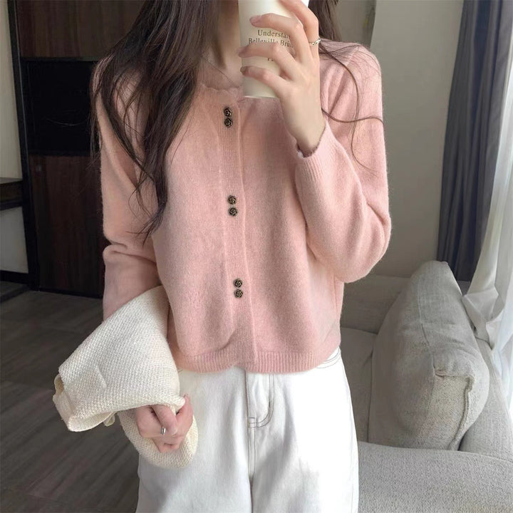 Cardigan confortable pour femmes avec fermeture à boutons Chic & Stil