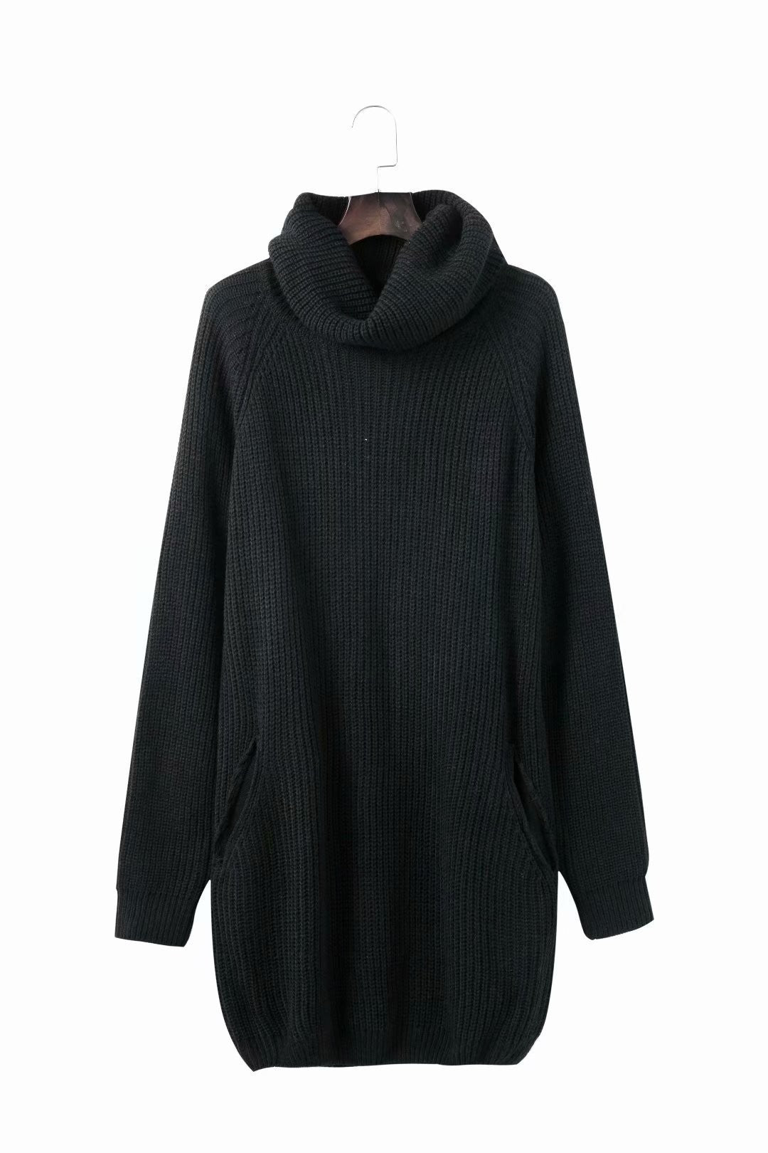 Knit dress for women with large collar Lune London