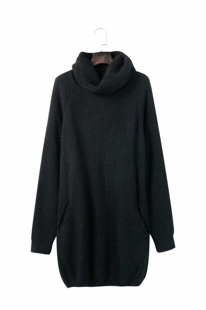 Women’s knitted dress with wide collar Lune London