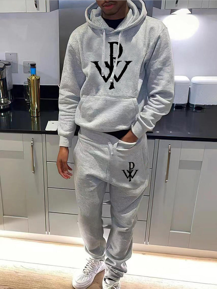 Men's hooded sweatshirt and jogger pant set with high-quality logo design Lune London