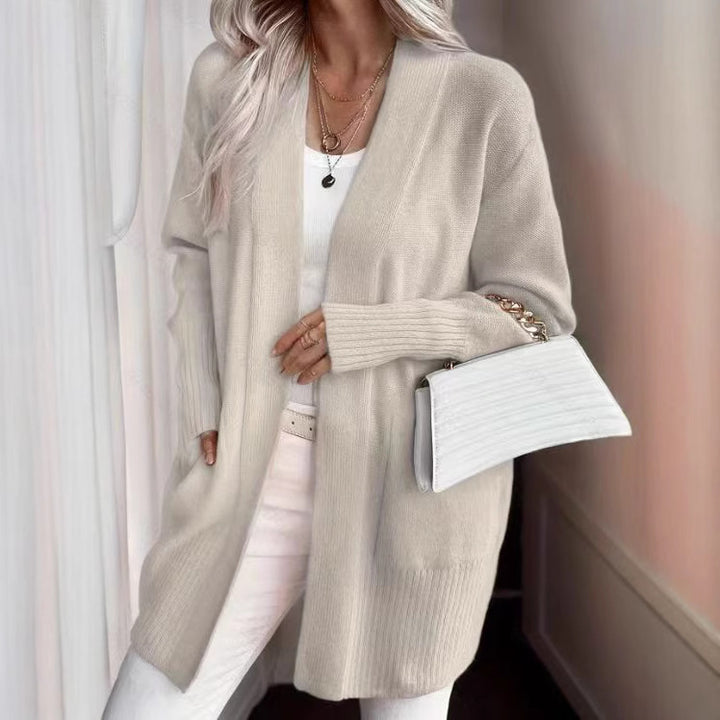 Open knit coat for women in a casual chic style