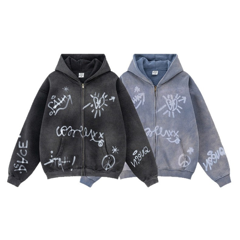 Hoodie Femme Imprimé Graffiti Chic & Stil