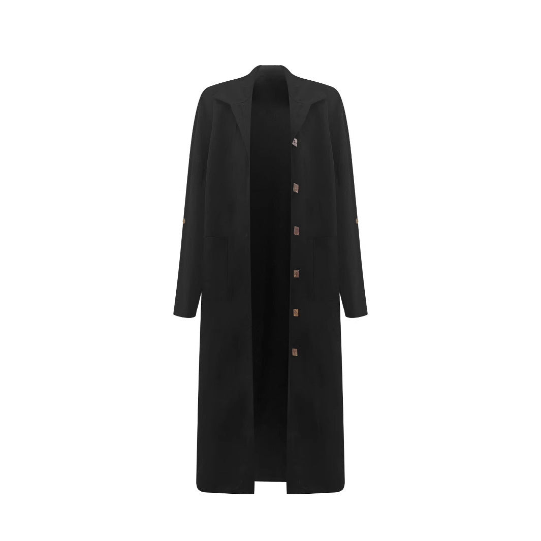 Oversized coat for women with classic button details and practical pockets Lune London