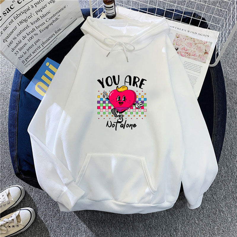 Women's hoodie with funny heart design Chic & Stil