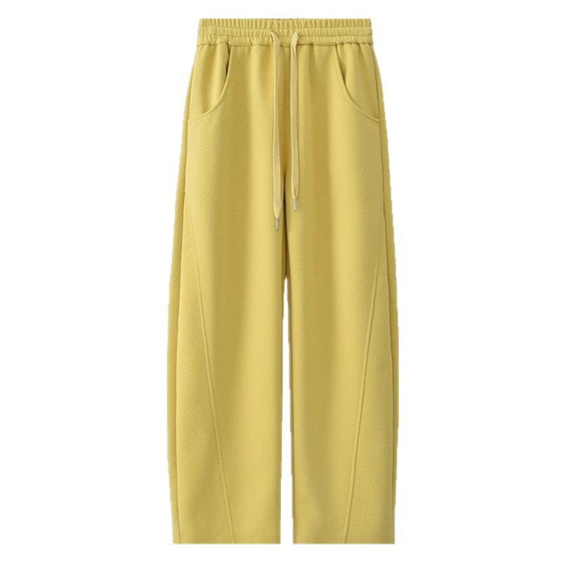 Women's elegant leisure pants with side pockets and elastic waistband Chic & Stil