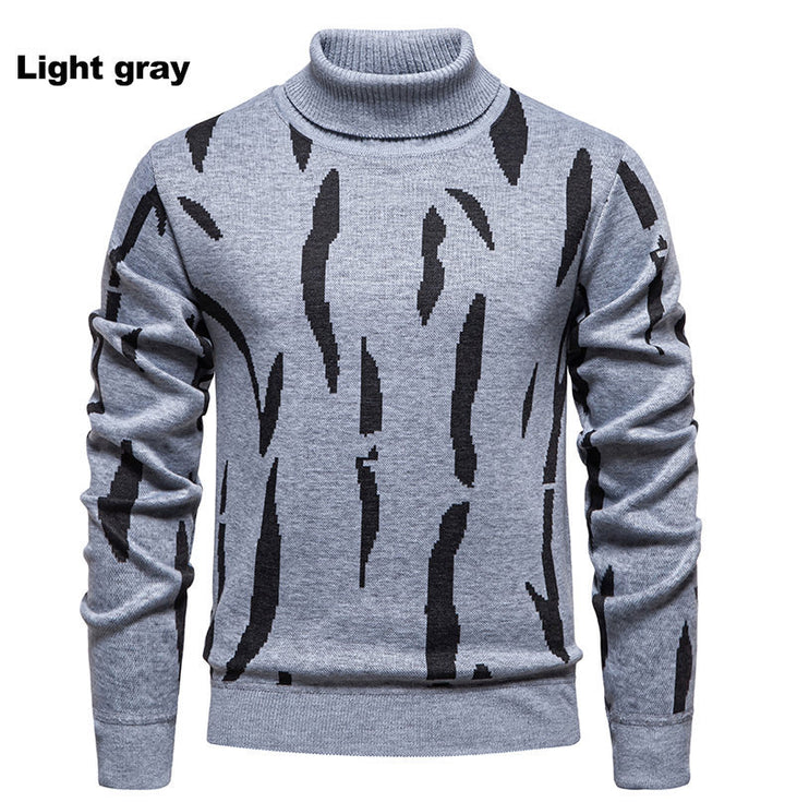 Trendy turtleneck for men with eye-catching pattern Lune London