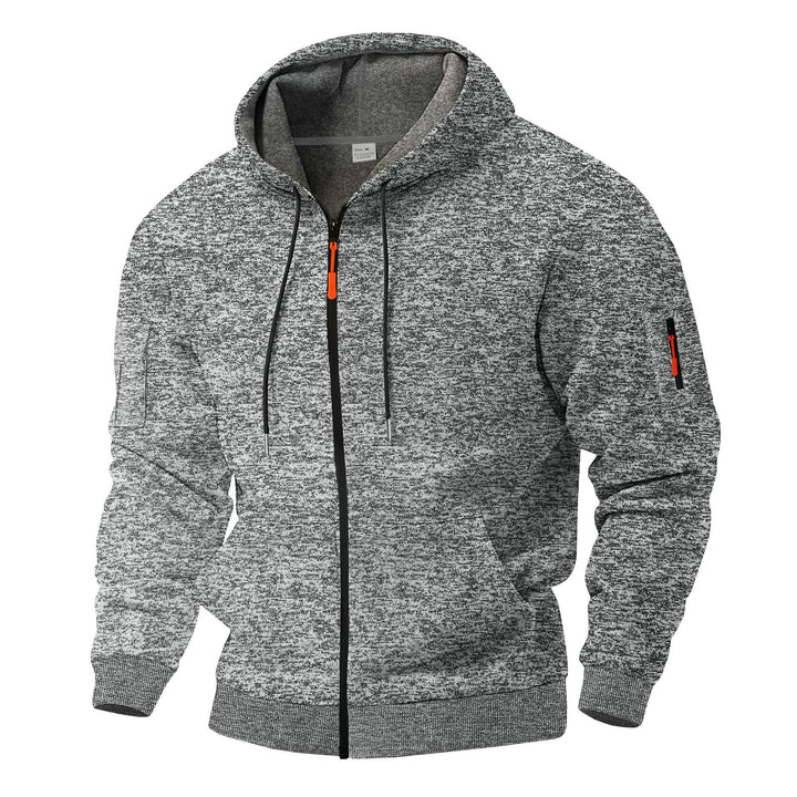 Lune London | Men's sporty hoodie with breathable structure and contrasting zipper details