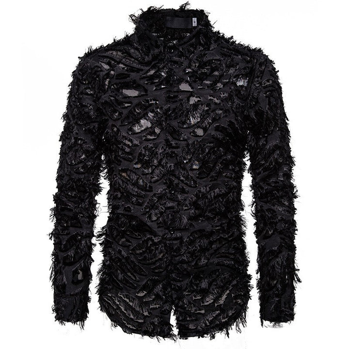 Fashionable men's shirt with textured design Lune London