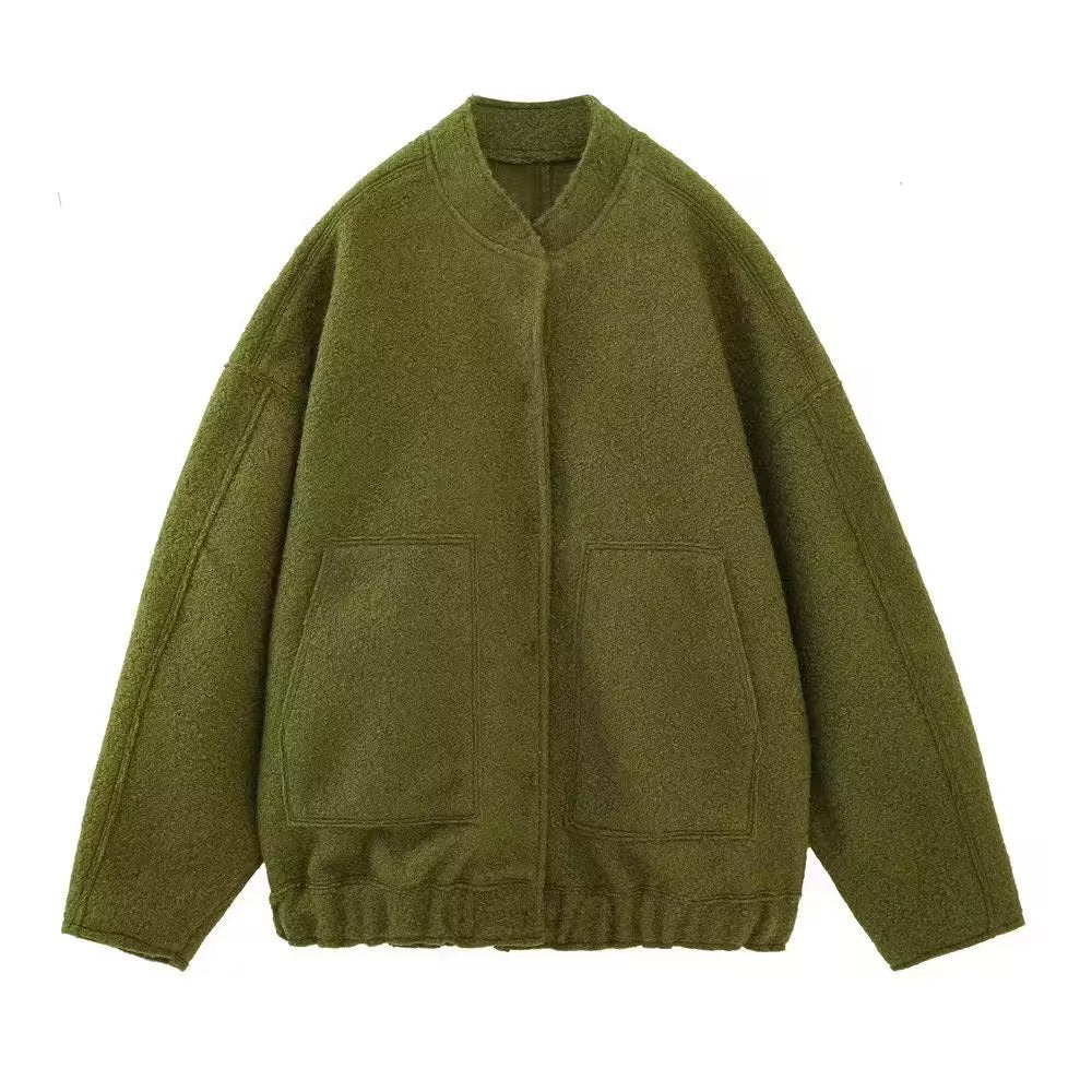 Women’s fleece jacket with practical pockets and elastic waistband Lune London