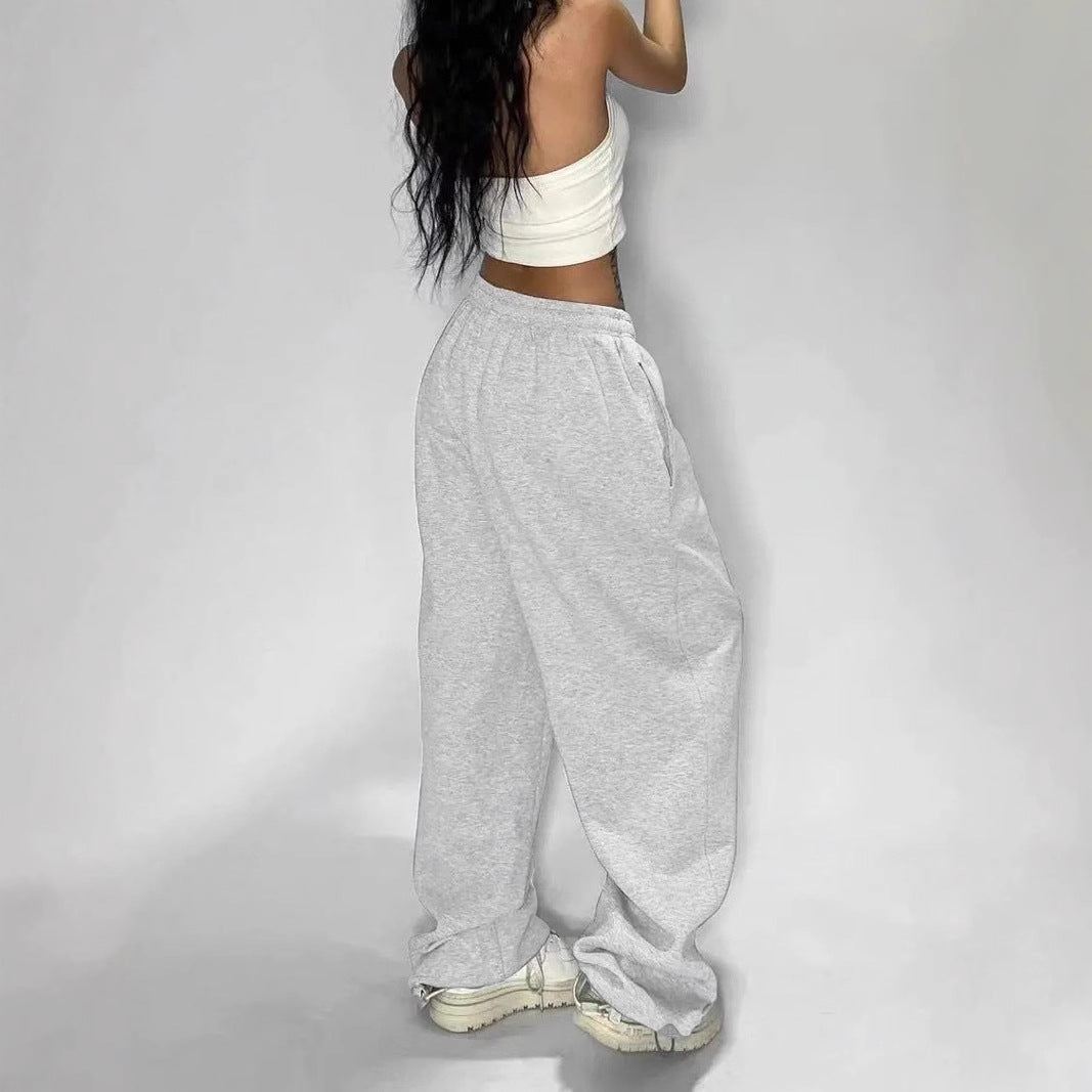 Women's comfortable leisure pants with elastic waistband and wide fit Chic & Stil