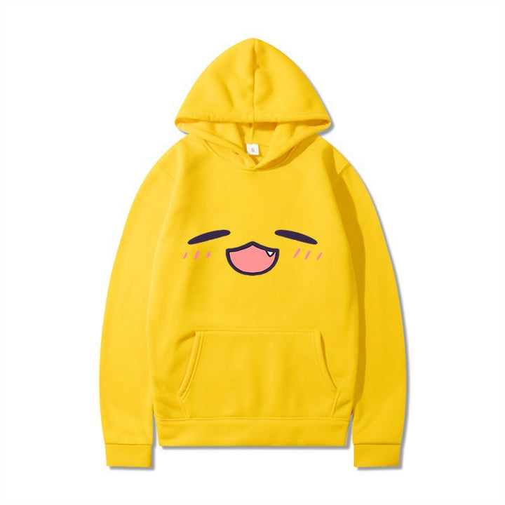 Women's hoodie with cheerful cartoon face and comfortable fit Lune London
