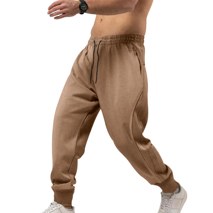 Men's athletic fitness jogging pants with pockets and elastic waistband Lune London