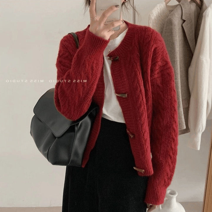 Ladies cozy knit cardigan Lune London