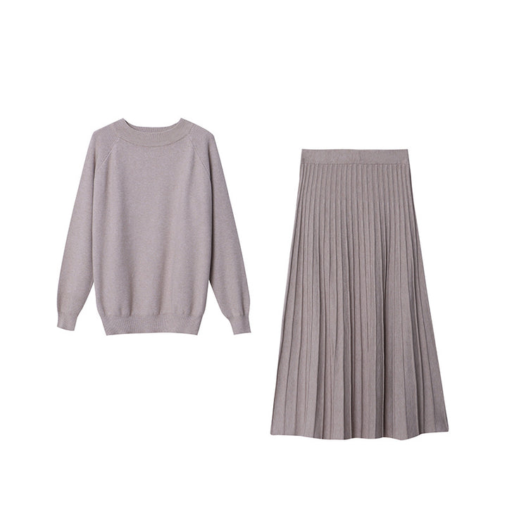 Women's knit sweater with oversized cut and elegant ribbed texture Chic & Stil
