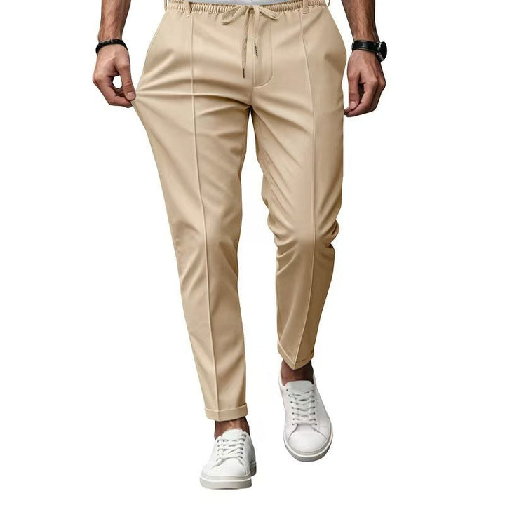 Men's elegant casual pants with elastic waistband and side pockets Lune London