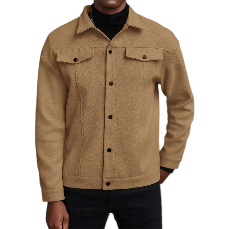 Casual transition jacket for men with practical pockets and modern collar Lune London