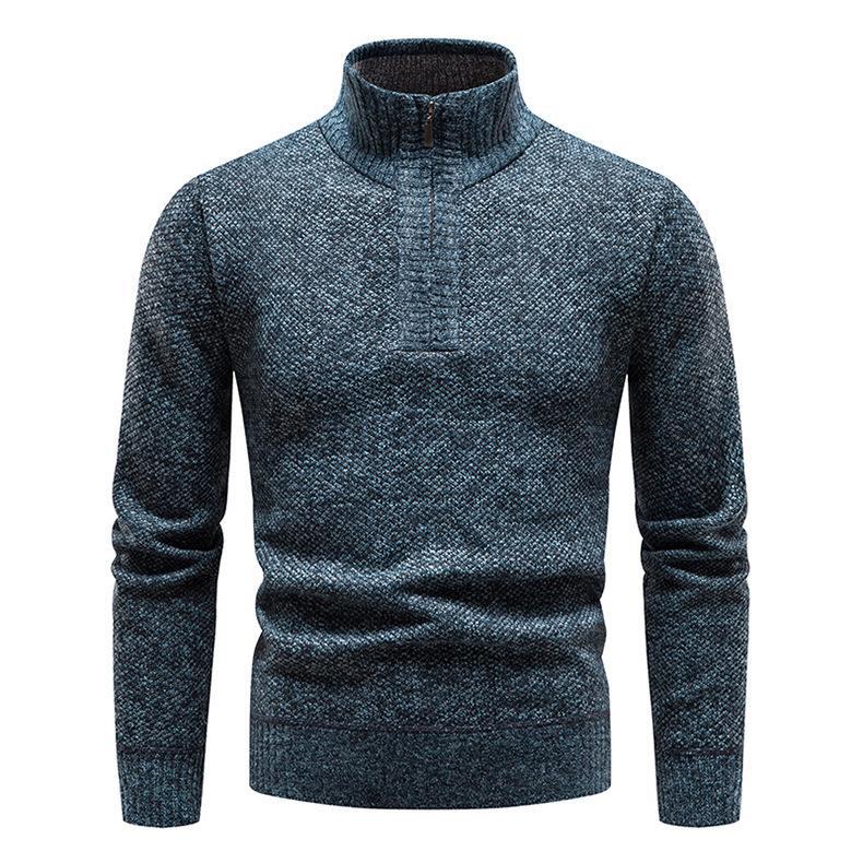 Men's sweater with half-zip and structured design Lune London