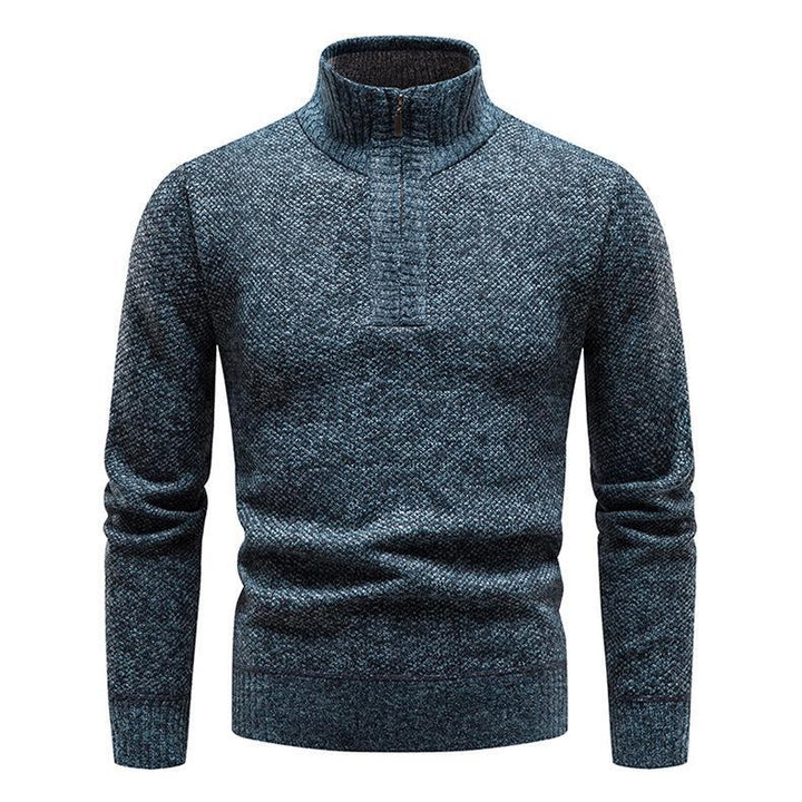 Men's sweater with half-zip and structured design Lune London
