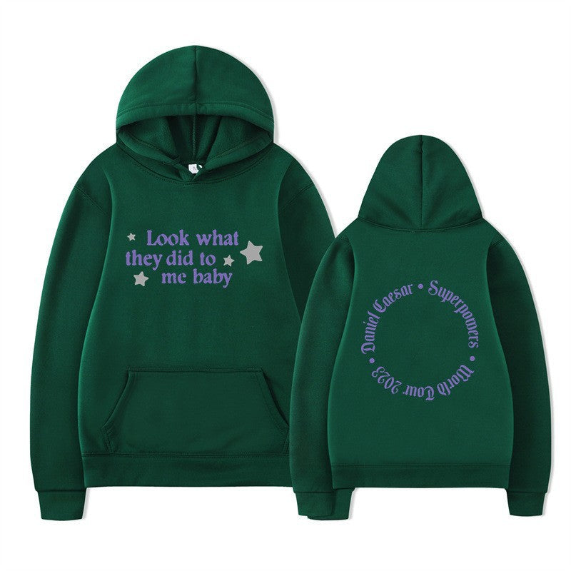 Women's hooded sweatshirt with creative slogan and unique design Chic & Stil