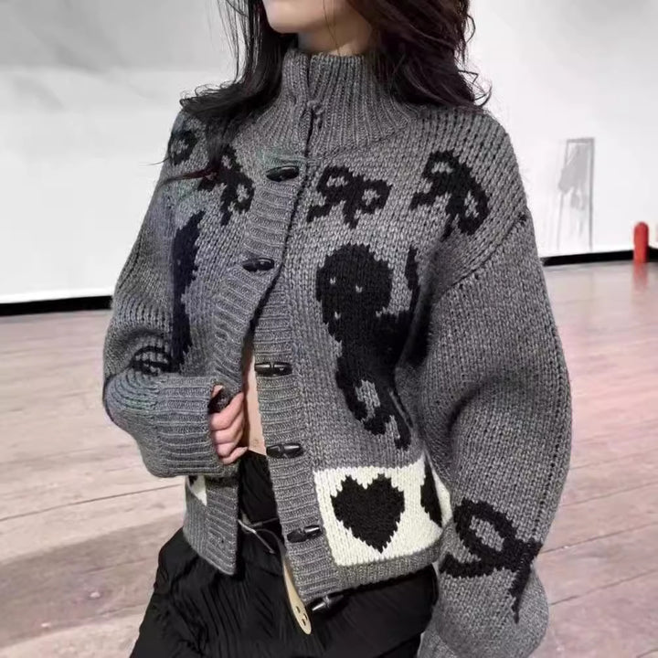 Cardigan pour femmes avec motif animal Chic & Stil