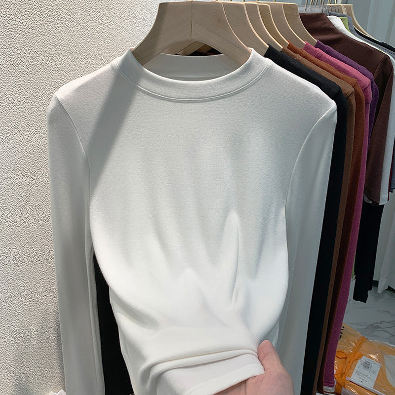 Women's casual long sleeve shirt with fine texture Chic & Stil