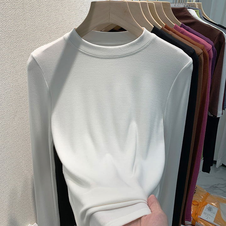 Women's casual long sleeve shirt with fine texture Chic & Stil