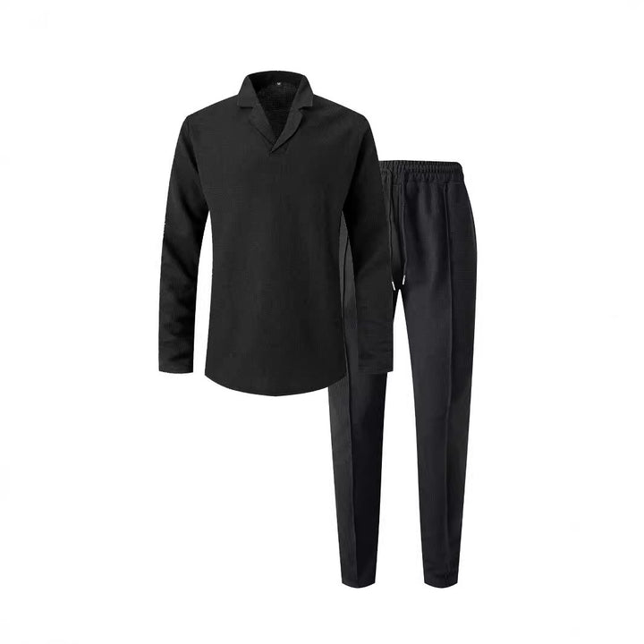 Elegant casual set for men with modern collar and comfortable pants Lune London