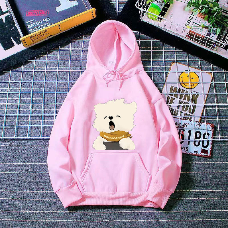 Women’s hoodie with cute dog front print Chic & Stil