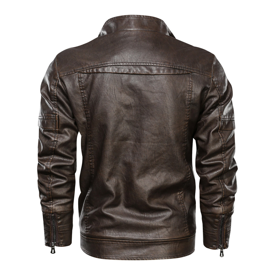 Casual faux leather jacket for men with practical pockets and trendy cut Lune London