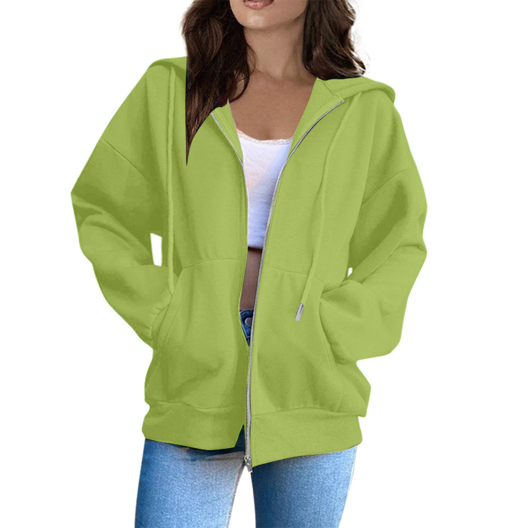 Women's hoodie jacket with cozy oversized cut Chic & Stil