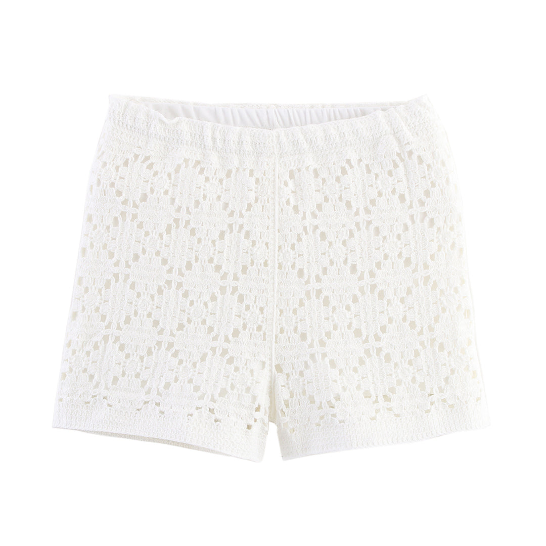 Leisure bikini set for women with crochet top and shorts Lune London