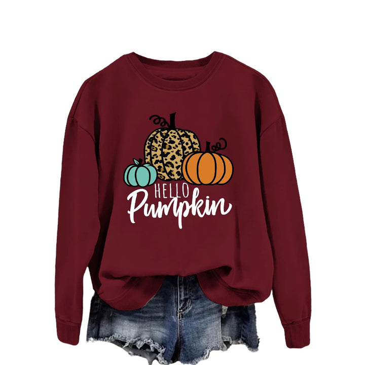 Sweat-shirt pour femme avec motif automnal créatif et coupe décontractée Chic & Stil