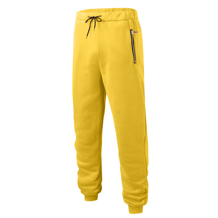Sporty men's jogging pants with elastic waistband and side zip pockets Lune London