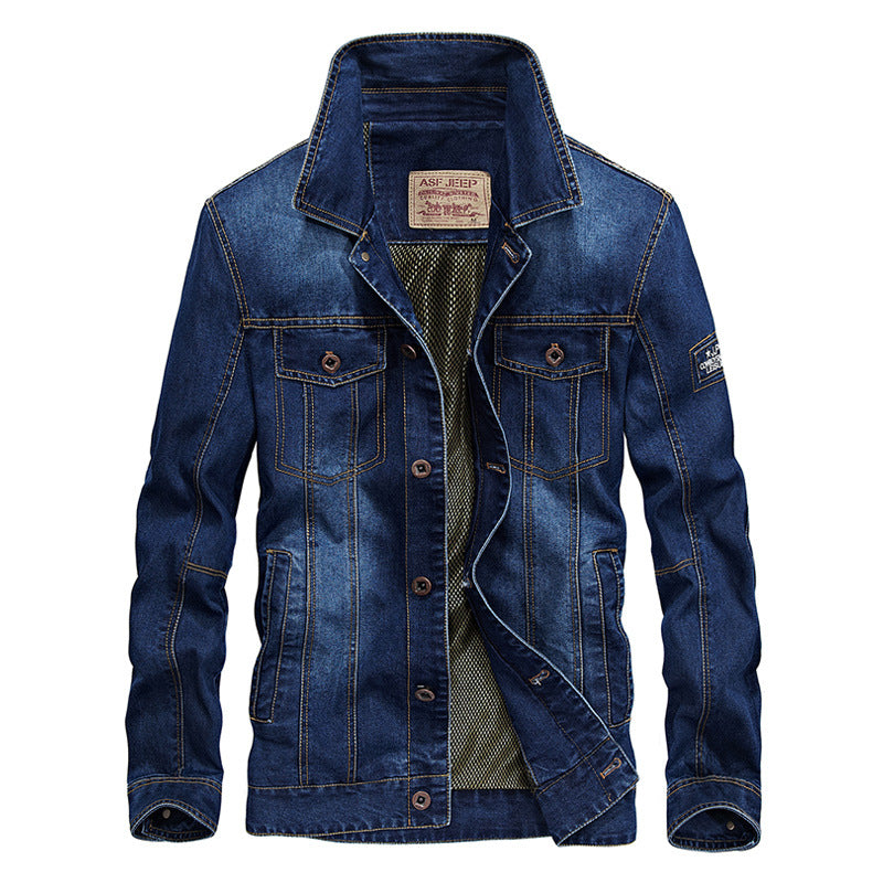 Modern denim jacket for men with functional pockets Lune London