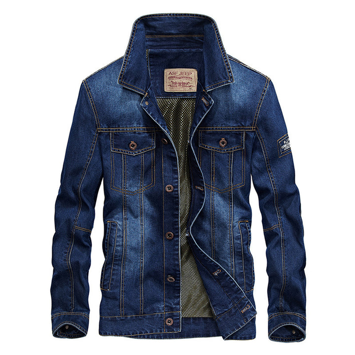 Modern denim jacket for men with functional pockets Lune London
