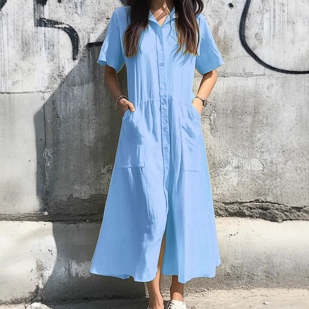 Lune London Button Midi Dress for Ladies