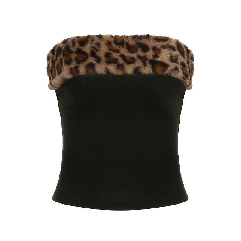 Ladies Top hat with faux fur collar Lune London