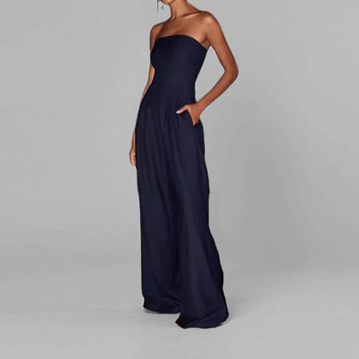 Robe de soirée élégante sans manches pour dames avec poches latérales Chic & Stil