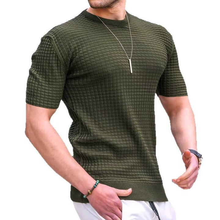 Short Sleeve Performance T-Shirt for Men with Structured Design Lune London
