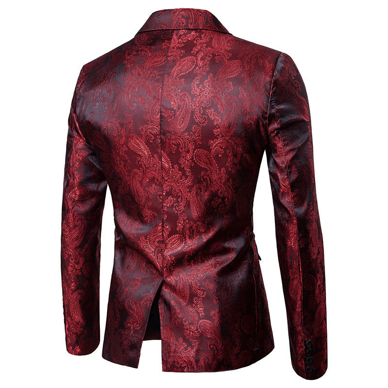 Men's Exquisite Chic Jacquard Suit