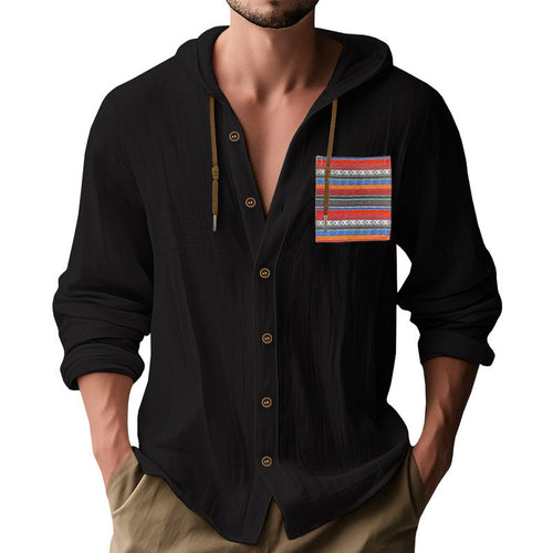 Casual hoodie T-shirt for men with colorful print on the chest Lune London