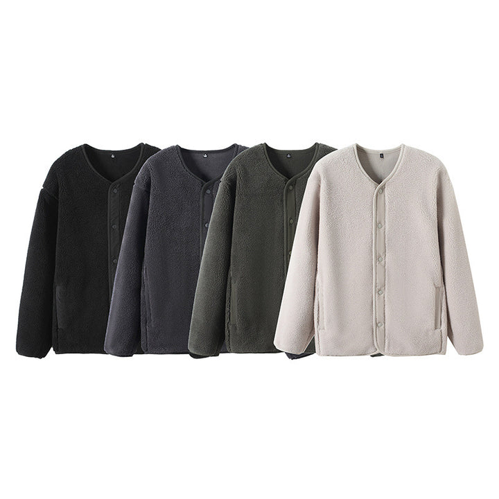 Veste en polaire doublée chaude pour femmes avec fermeture à pression Chic & Stil