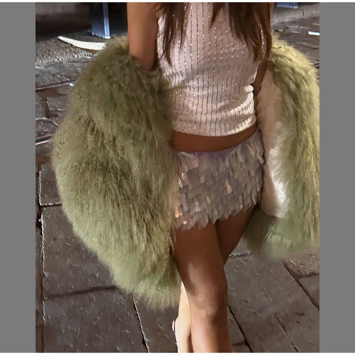 Oversized teddy coat for women with voluminous sleeves Lune London