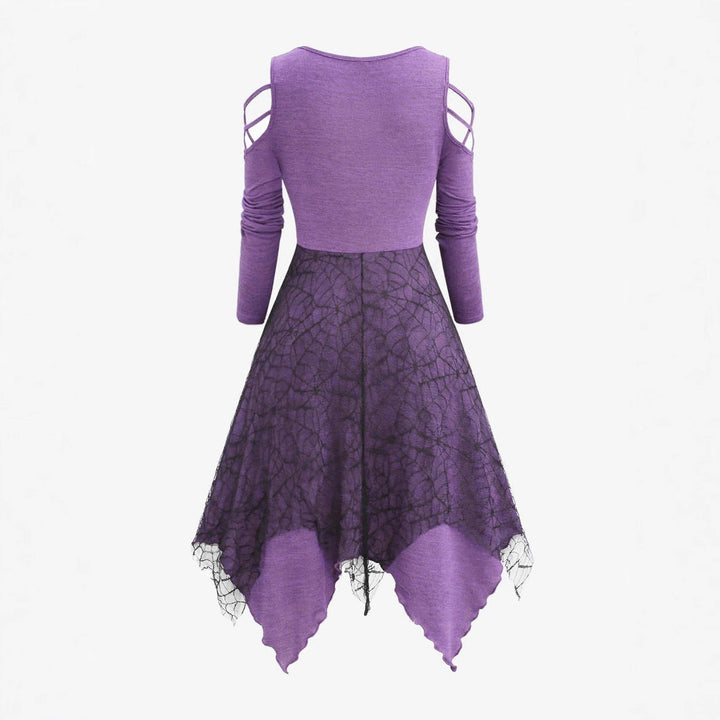Lune London | Women's Gothic Maxi Dress with Lace Trim and Lacing