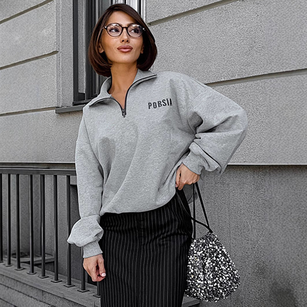 Ladies Oversized Chic Sweatshirt and Style